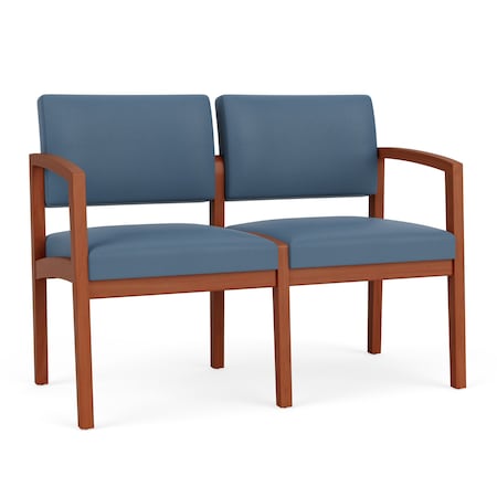 Lesro 2 Seat Tandem Seating W/ No Center Arm, 44 in W 26 in L 31.5 in H, Lenox Series LW2101